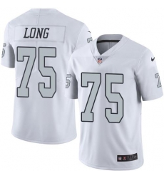 Nike Raiders #75 Howie Long White Youth Stitched NFL Limited Rush Jersey