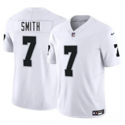 Youth Las Vegas Raiders 7 Geno Smith White 2025 F U S E  Stitched Football Jersey