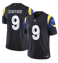 Men Los Angeles Rams 9 Matthew Stafford Black 2025 F U S E Rivalries Vapor Limited Stitched Football Jersey
