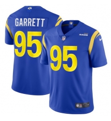 Men Los Angeles Rams  95 Myles Garrett Royal 2026 Vapor Limited Stitched Football Jersey