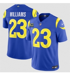 Men Los Angeles Rams  Kyren Williams Royal 2026 F U S E  4 Star C Patch Vapor Limited Stitched Football Jersey