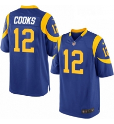 Men Nike Los Angeles Rams 12 Brandin Cooks Game Royal Blue Alternate NFL Jersey