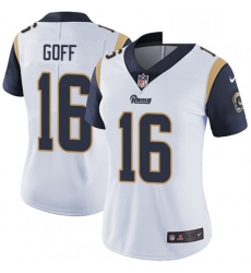 Womens Nike Los Angeles Rams 16 Jared Goff Elite White NFL Jersey