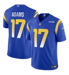 Youth Los Angeles Rams 17 Davante Adams Blue 2024 F U S E Vapor Untouchable Stitched Football Jersey