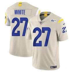 Youth Los Angeles Rams 27 Tre'Davious White Bone Vapor Untouchable Stitched Football Jersey