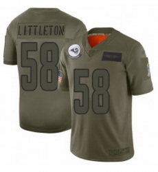 Youth Los Angeles Rams 58 Cory Littleton Limited Camo 2019 Salute to Service Football Jersey