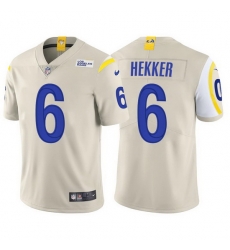 Youth Los Angeles Rams 6 Johnny Hekker Vapor Limited Bone Jersey