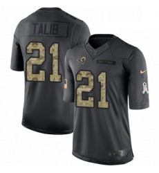 Youth Nike Los Angeles Rams 21 Aqib Talib Limited Black 2016 Salute to Service NFL Jersey