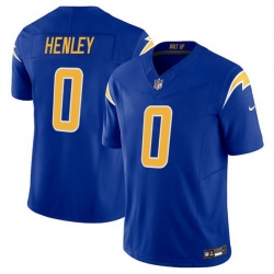 Men Los Angeles Chargers 0 Daiyan Henley Royal 2025 F U S E Vapor Limited Stitched Football Jersey