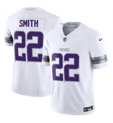 Men Minnesota Vikings 22 Harrison Smith White F U S E  Winter Warrior Limited Stitched Jersey