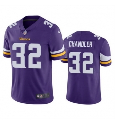 Men Minnesota Vikings 32 Ty Chandler Purple 2023 F U S E  Vapor Untouchable Limited Stitched Jersey