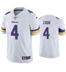 Men Minnesota Vikings 4 Dalvin Cook White Vapor Untouchable Stitched Jersey