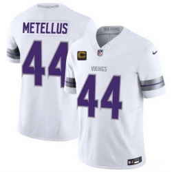 Men Minnesota Vikings  44 Josh Metellus Purple 2026 F U S E  4 Star C Patch Throwback Vapor Untouchable Limited Stitched Jersey