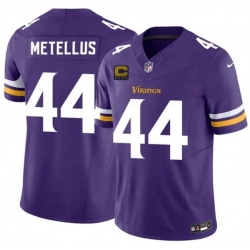 Men Minnesota Vikings  44 Josh Metellus White 2026 F U S E  4 Star C Patch Vapor Untouchable Limited Stitched Jersey