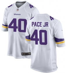 Men's Minnesota Vikings Nike Ivan Pace Jr White Vapor Limited Jersey