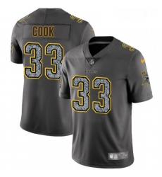 Mens Nike Minnesota Vikings 33 Dalvin Cook Gray Static Vapor Untouchable Limited NFL Jersey