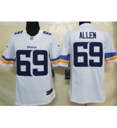 Nike Minnesota Vikings 69 Jared Allen White Limited NFL Jersey