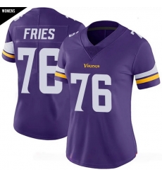 Women Minnesota Vikings  uFF0376 Will Fries Purple Limited Classic Vapor F U S E  Jersey