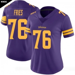 Women Minnesota Vikings  uFF0376 Will Fries Purple Limited Classic Vapor F U S E  Jerseys