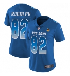 Womens Nike Minnesota Vikings 82 Kyle Rudolph Limited Royal Blue 2018 Pro Bowl NFL Jersey