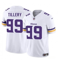 Youth Minnesota Vikings 99 Jerry Tillery White 2023 F U S E  Vapor Untouchable Limited Stitched Jersey