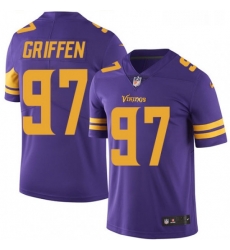 Youth Nike Minnesota Vikings 97 Everson Griffen Elite Purple Rush Vapor Untouchable NFL Jersey