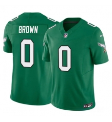 Men Philadelphia Eagles 0 Hollywood Brown Kelly Green 2026 F U S E Throwback Vapor Untouchable Limited Stitched Football Jersey Men Philadelphia Eagles 0 Hollywood Brown Kelly Green 2026 F U S E Throwback Vapor Untouchable Limited Stitched Football Jersey