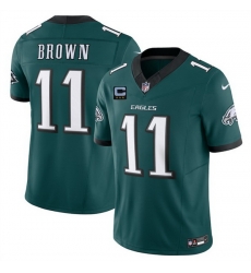 Men Philadelphia Eagles 11 A J Brown Green 2025 F U S E With 3 Star C Patch Vapor Untouchable Limited Stitched Football Jersey Men Philadelphia Eagles 11 A J Brown Green 2025 F U S E With 3 Star C Patch Vapor Untouchable Limited Stitched Football Jersey