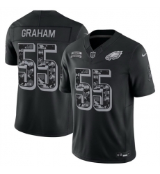 Men Philadelphia Eagles  55 Brandon Graham Black F U S E  2026 Salute to Service Limited Stitched Football Jersey