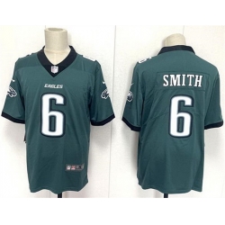 Men Philadelphia Eagles 6 DeVonta Smith Green 2024 New Vapor Untouchable Limited Stitched Football Jersey