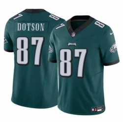 Men Philadelphia Eagles 87 Jahan Dotson Green F U S E Vapor Untouchable Limited Stitched Football Jersey