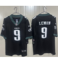 Men Philadelphia Eagles  9 Makai Lemon Black 2026 Draft Vapor Untouchable Limited Stitched Football Jersey