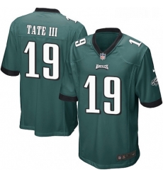 Mens Nike Philadelphia Eagles 19 Golden Tate III Game Midnight Green Team Color NFL Jersey