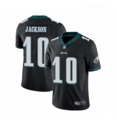 Mens Philadelphia Eagles 10 DeSean Jackson Black Alternate Vapor Untouchable Limited Player Football Jersey