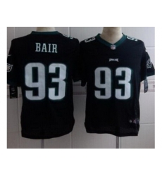 Nike Philadelphia Eagles 93 Brandon Bair Black Elite NFL Jersey