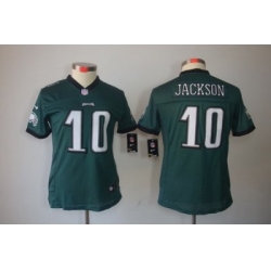 Women Nike Philadelphia Eagles #10 Jackson Green Color Limited Jerseys