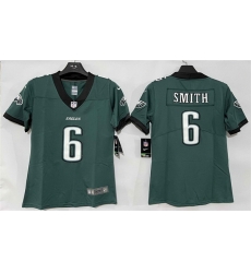 Women Philadelphia Eagles 6 DeVonta Smith Green New Vapor Untouchable Limited Stitched Football Jersey