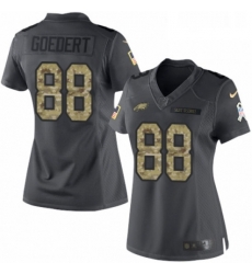 Womens Nike Philadelphia Eagles 88 Dallas Goedert Limited Black 2016 Salute to Service NFL Jersey