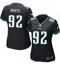 Womens Nike Philadelphia Eagles 92 Reggie White Game Black Alternate NFL Jersey