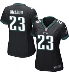 womens nike philadelphia eagles #23 rodney mcleod black alternate nfl jersey