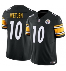 Men Pittsburgh Steelers  10 Kaden Wetjen Black 2026 Draft F U S E  Vapor Limited Stitched Football Jersey