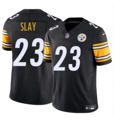 Men Pittsburgh Steelers 23 Darius Slay Black 2025 F U S E  Vapor Limited Stitched Football Jersey