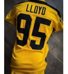 Men Pittsburgh Steelers #95 Greg Lloyd Gold 1933 Throwback Alternate Stitched Football Jersey Men Pittsburgh Steelers #95 Greg Lloyd Gold 1933 Throwback Alternate Stitched Football Jersey