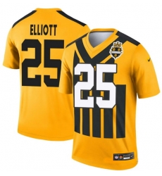 Men Pittsburgh Steelers DeShon Elliott #25 Gold 1933 F U S E Throwback Alternate Football Stitched Football Jersey