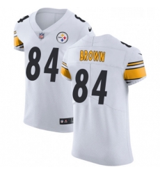 Mens Nike Pittsburgh Steelers 84 Antonio Brown White Vapor Untouchable Elite Player NFL Jersey