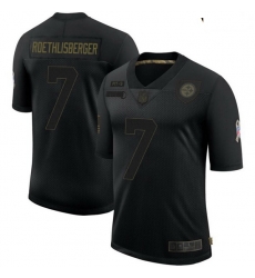 Youth Pittsburgh Steelers Ben Roethlisberger Black Limited 2020 Salute To Service Jersey