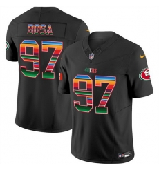 Men San Francisco 49ers  97 Nick Bosa Black Mexico 2026 F U S E  Vapor Untouchable Limited Stitched Football Jersey