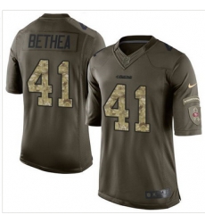 Nike San Francisco 49ers #41 Antoine Bethea Green Men 27s Stitched NFL Limited Salute to Service Jersey