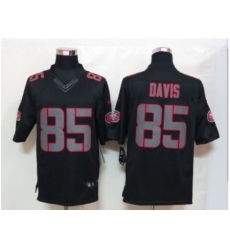 Nike San Francisco 49ers 85 Vernon Davis Black Limited Impact NFL Jersey