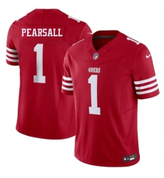Youth San Francisco 49ers 1 Ricky Pearsall Red 2025 F U S E  Vapor Untouchable Limited Stitched Football Jersey